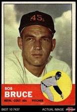 1963 Topps #24 Bob Bruce Colt 45s 4 - VG/EX