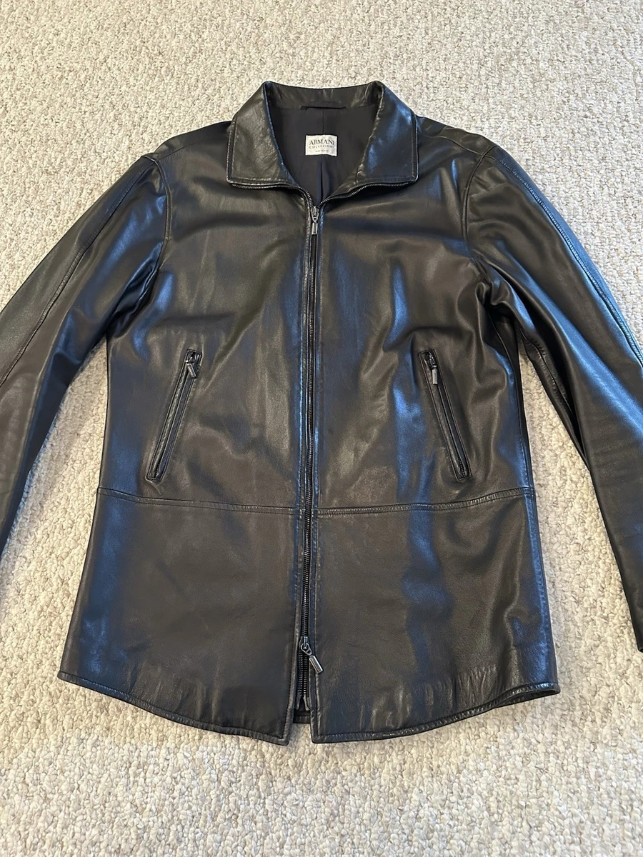 Armani Collezioni Leather Jacket products for sale | eBay