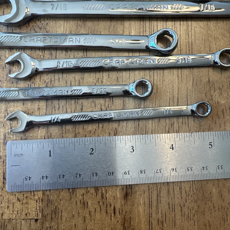 Juego de llaves combinadas Craftsman Overdrive SAE de 10 piezas de 1/4" a 3/4" Foto 3 de 4