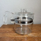 PYREX Vintage Glass Stove Top Coffee Pot Percolator 4 Cup #7754 Replacement