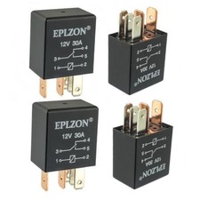 5 Pin 12V 30A SPDT Relay High Performance Multi-Purpose Waterproof 5 PIN 4PCS