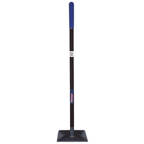 Westward Tamper, Stahl, 10 Zoll L x 10 Zoll B, Gummigriff 38ZD97 Westward 38ZD97