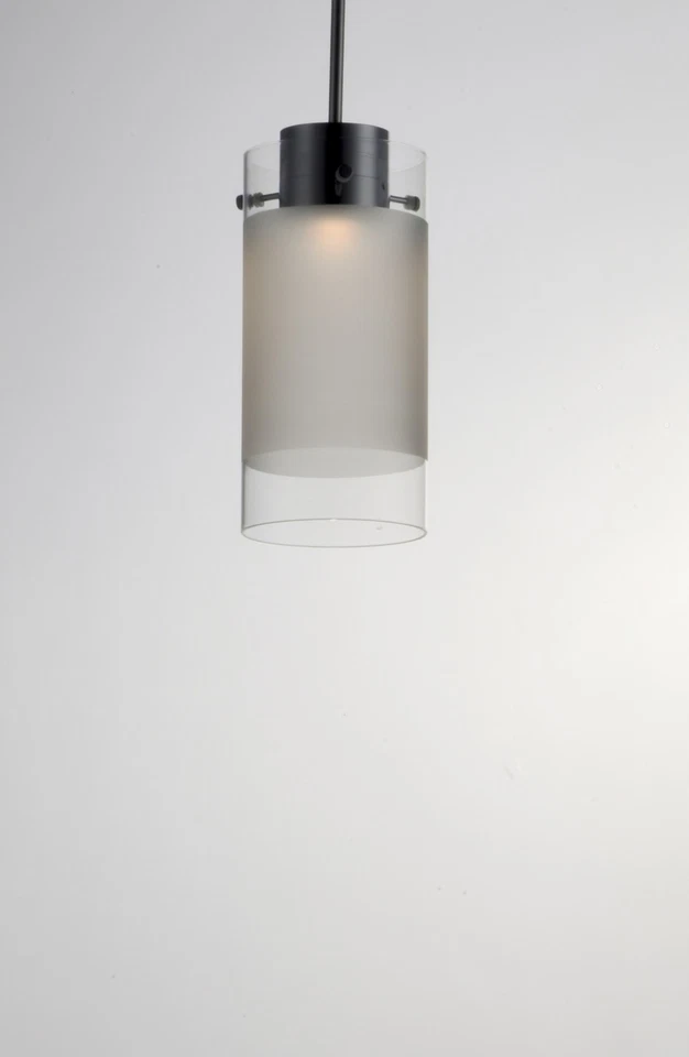 Maxim 10192CLFT Chrome Scope 12" Led Frosted / Clear Glass Pendant - Image 4 of 4