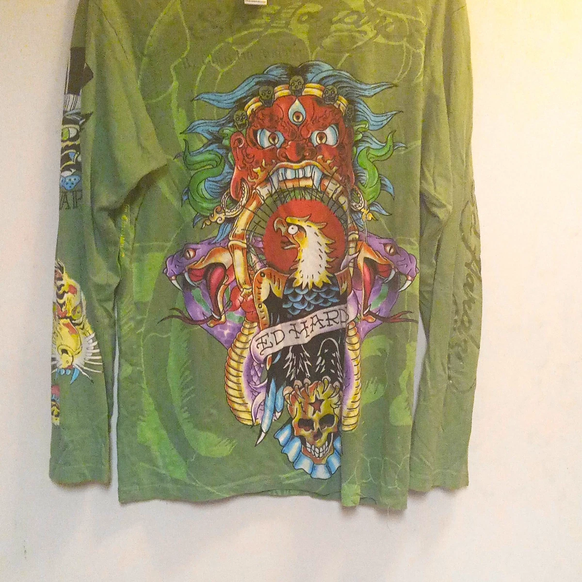 Ed Hardy Long Sleeve Green Shirts for Men for sale | eBay