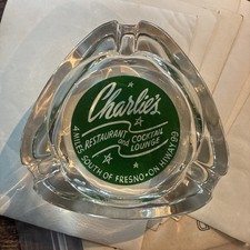 Ashtray Charlie&rsquo;s restaurant and cocktail lounge Fresno California CA hiway 99