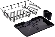 Sweet Home Collection Dish Drainer Drain Board And Utensil Holder Simp