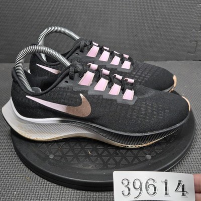 Nike Air Zoom Pegasus 37 Shoes Womens Size 7 Black Running Sneakers BQ9647-007