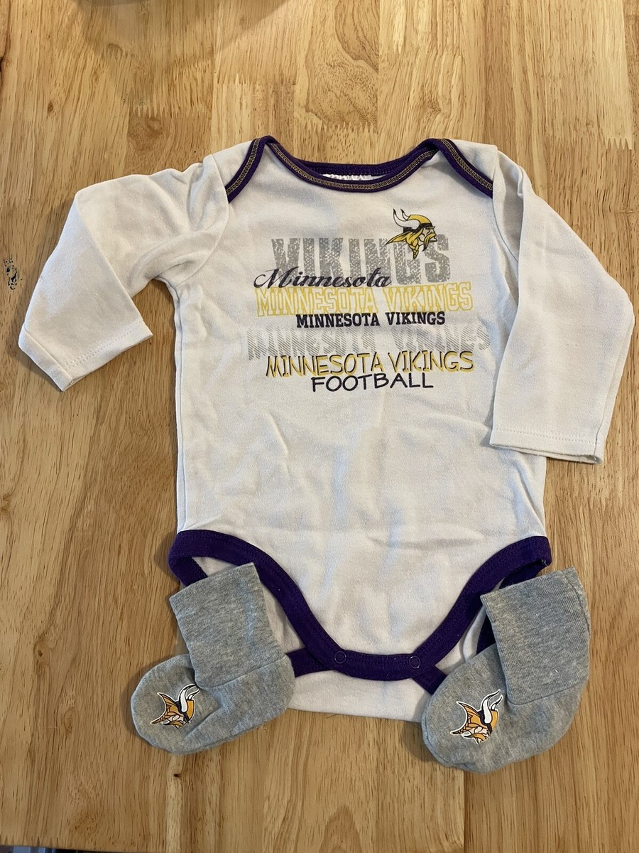 Minnesota Vikings Baby Bodysuit Booties /socks NFL Team