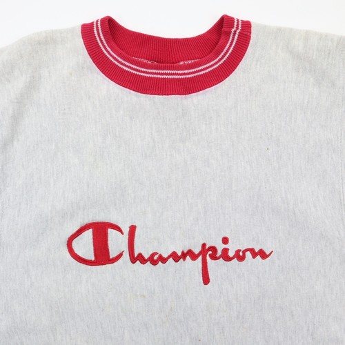 Sudadera Vintage Años 90 Tejido Inverso Campeón Cuello Redondo EE. UU. Deletrear M Mediana - Imagen 2 de 9