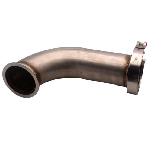 Universal 3" 90 Degree Garrett V-Band With clamp Pipe Short Leg 6" leg pipe - Foto 4 di 8
