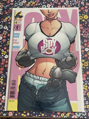 SPYBOY #3 POP MHAN RAVER GIRL PIERCED BELLY BUTTON COVER 1999 bombshell bad girl