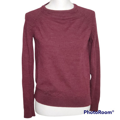 Premium Threadbare Men's 100% Wool ''Troy'' Sweater Burgundy Medium