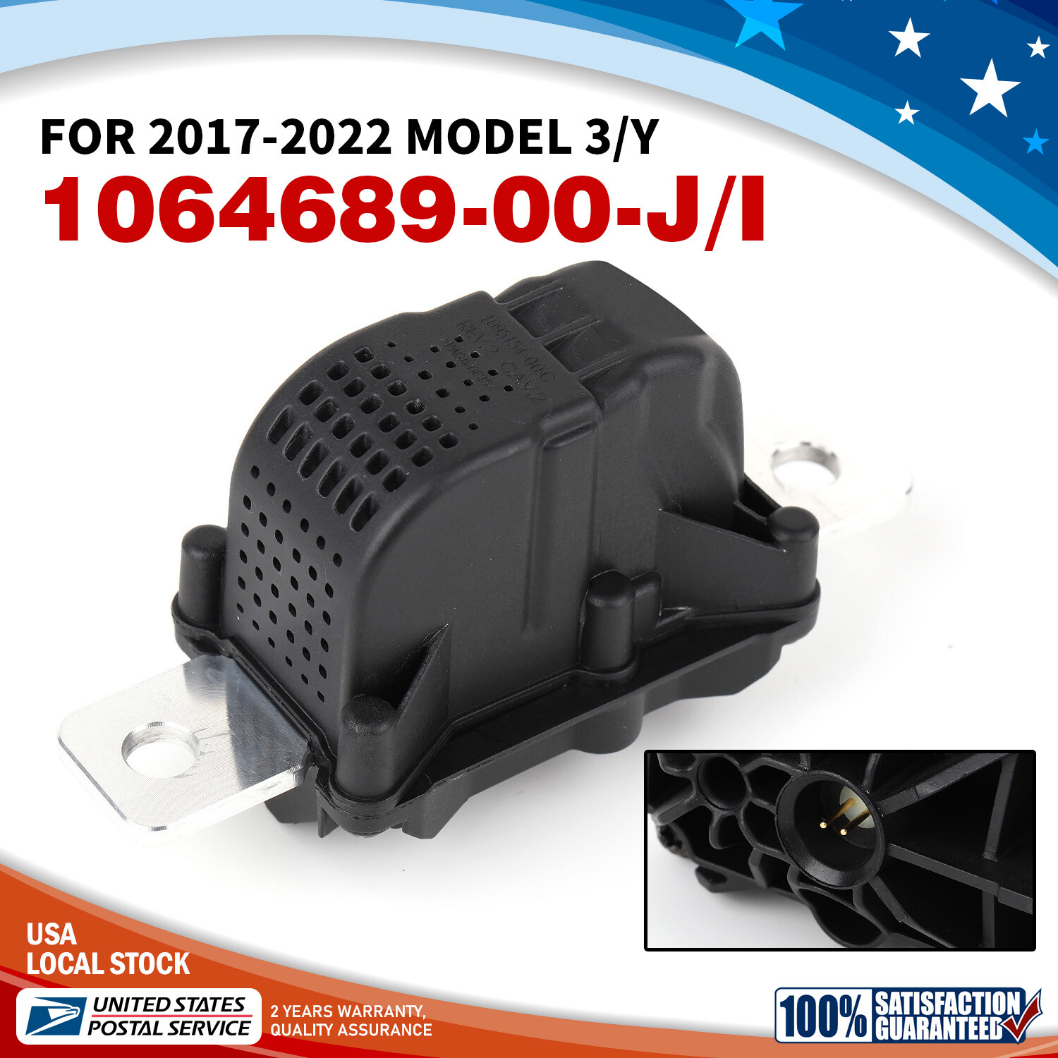 Tesla Model Y High Voltage Battery Pyro Fuse 106468900J Anti-Rust Disconnect-image