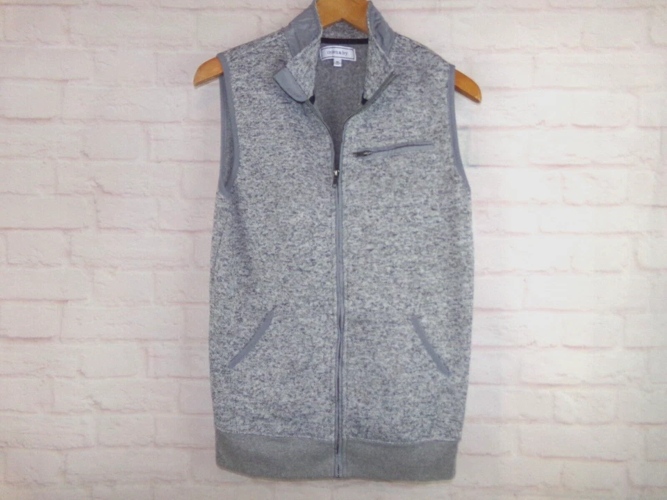 Chaleco Suéter Crown and Ivy Niños Talla XL Gris Tejido Cremallera Foto 2 de 4