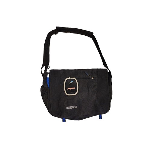 jansport elefunk messenger bag review JanSport Blue/Gray Elefunk Messenger Bag/Laptop Travel Padded Shoulder  Strap