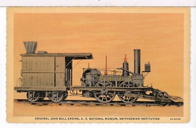 Original JOHN BULL Engine, National Museum, Smithsonian 1930-45 WA., DC Postcard