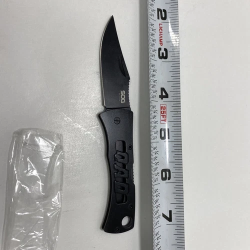 SOG Micron II QAD Pocket Knife Lockback Plain Edge Blade New KNIFE image 3
