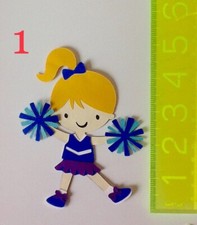 Cricut Cheerleader Girl Die Cut Paper Scrapbook Embellishment