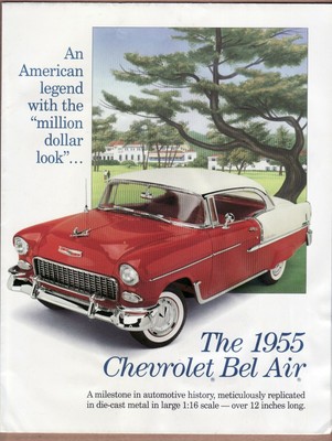 1955 chevy bel air coupe diecast replica