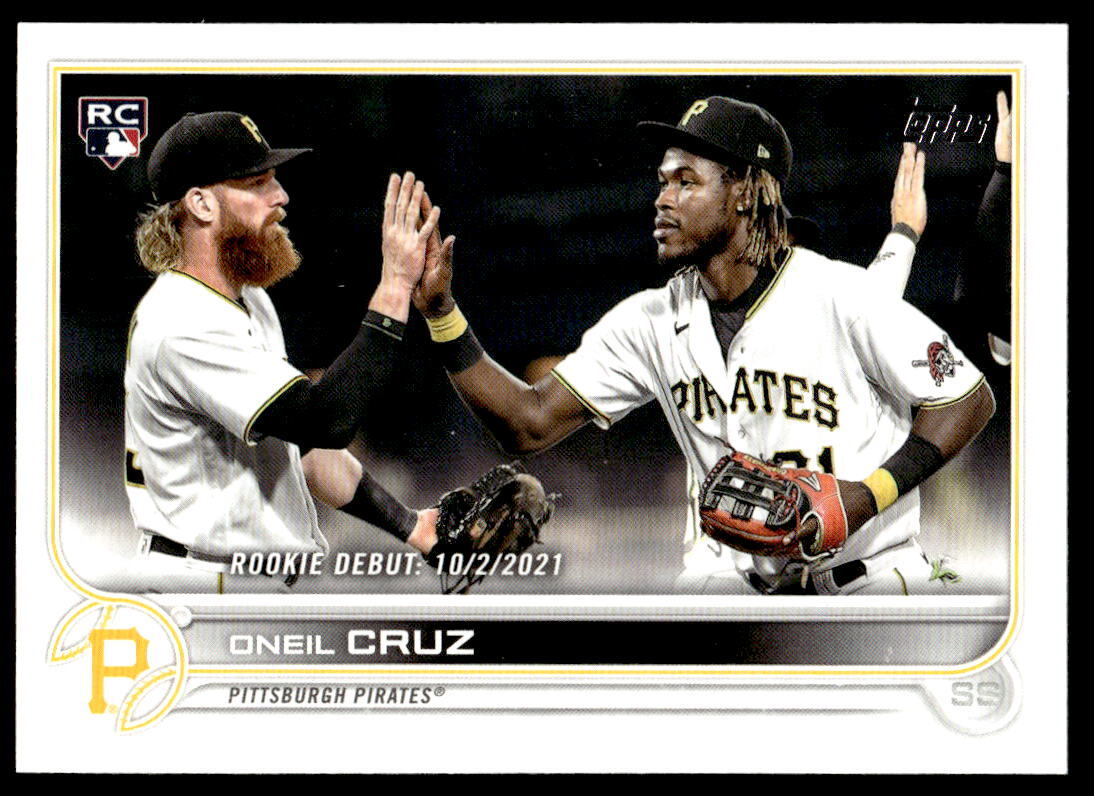 2022 Topps Update #US113 Oneil Cruz RC, RD   Pittsburgh Pirates