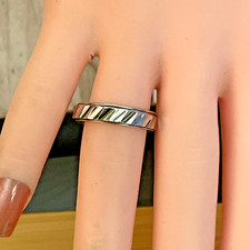 SPINNER BAND RING IN 925 STERLING SILVER - SIZE 5 - 3.25 GRAMS