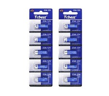 10pk TCB 12v MN21 23A Alkaline Batteries LRV08 K23A E23A A23 23AE V23GA Battery