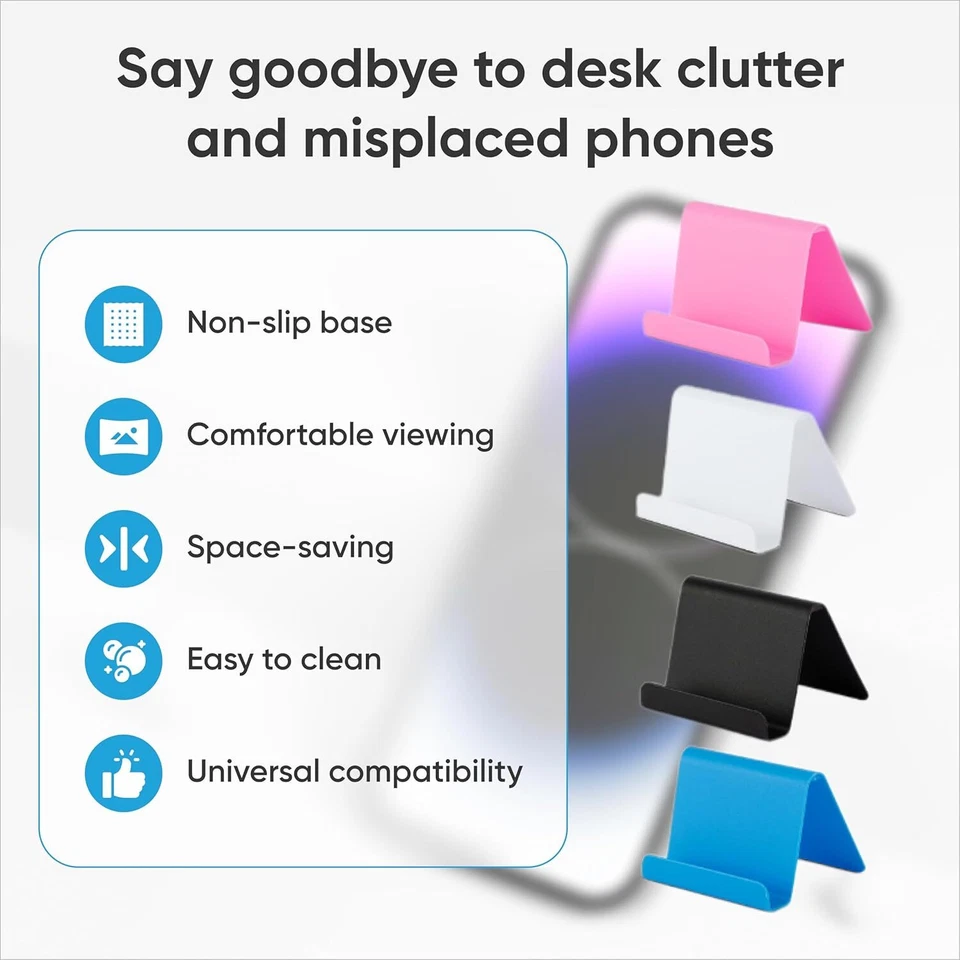 LOT Mobile Phone Holder Candy Mini Portable Fixed Holder Movable Shelf Holder - Image 2 of 4