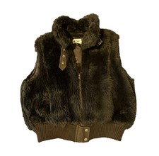 Vintage Faux Fur Body Warmer 90s Design By Zoe
