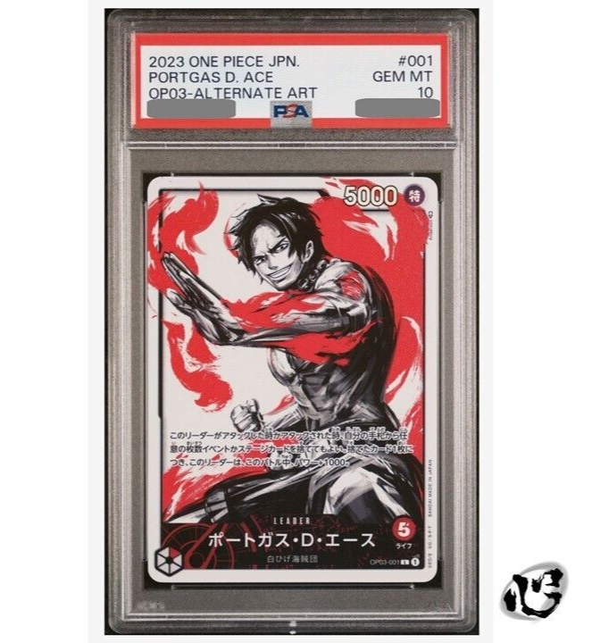 PSA 10 ONE PIECE Card Game OP03-001 Portgas D Ace Leader Alt PSA 10 ONE PIECE Card Game OP03-001 Portgas D Ace Leader Alt