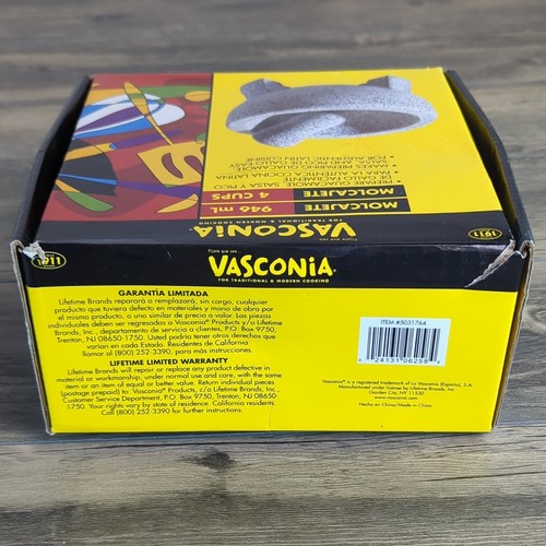 Granite Mortar & Pestle Vasconia 4-cup Traditional Modern Cooking Molcajets Mix - Picture 7 of 14