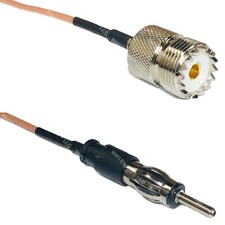 RG316 SO239 UHF Female to AM/FM MALE RF Cable Rapid-SHIP LOT