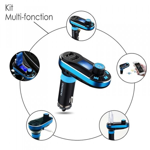 Kit Hände Frei Bluetooth Auto Blau für Samsung Galaxy A8 - Bild 5 von 5