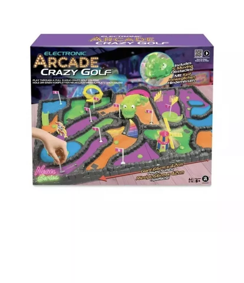 Electronic Arcade Crazy Golf 2.0 Neon Series Game