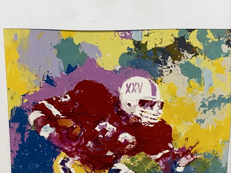 Impresión artística de portada de revista Leroy Neiman Football Time 1991 publicaciones triangulares Foto 3 de 4