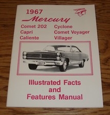 1967 Mercury Comet Cyclone Caliente Illustrated Facts Features Manual Brochure