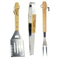 Jim Beam JB0110, Bbq-Werkzeug 3-Teilig (Grillgabel, Grillwender, Grillzange)