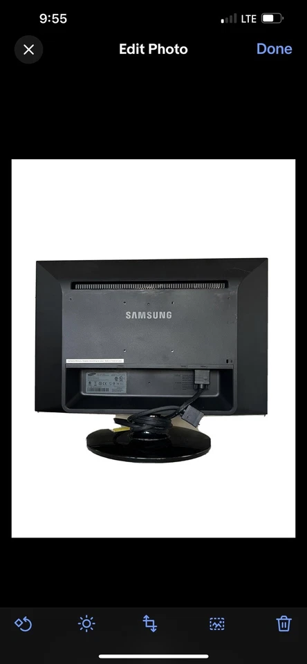 Samsung Syncmaster 2253LW Computer LCD Monitor 22" Widescreen WSXGA 1680 x 1050 - Image 2 of 4