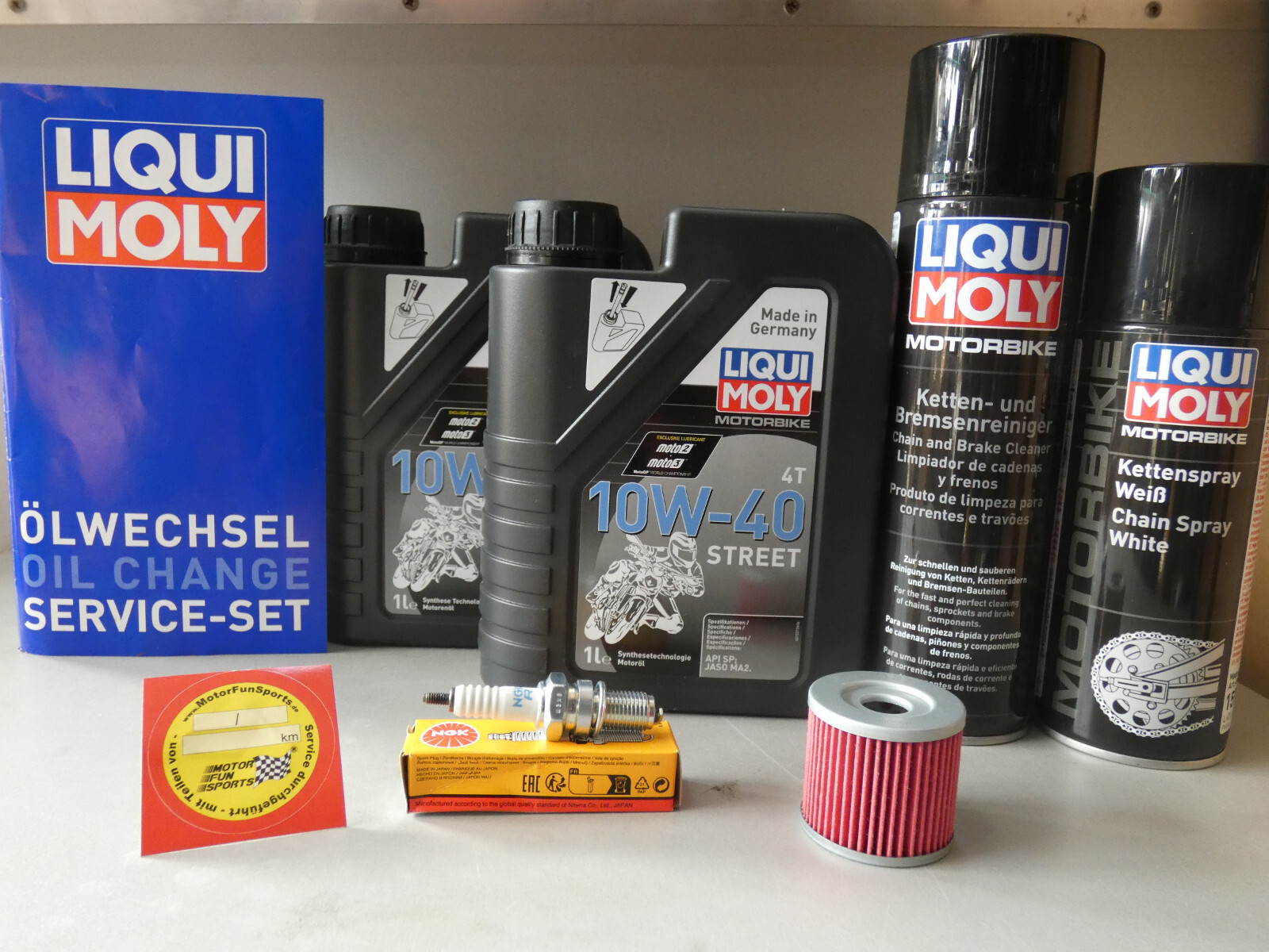 Maintenance Set KSR MOTO WORX 150 Inspection Spark Plug Oil Service