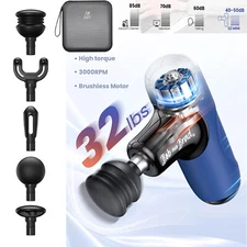 Pocket-Sized Deep Tissue Smart Massager Gun For Neck Back Foot Leg Pain Relief