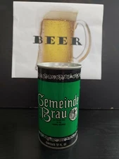 Vintage Gemeinde Brau  Cold Spring Brewing  MN. 12oz S/S Tip up Tab Beer Can