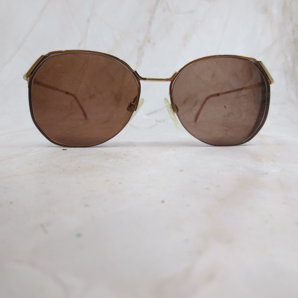 Rodenstock Sunglasses Frame R 2714 Women's Glod Metal Round Half