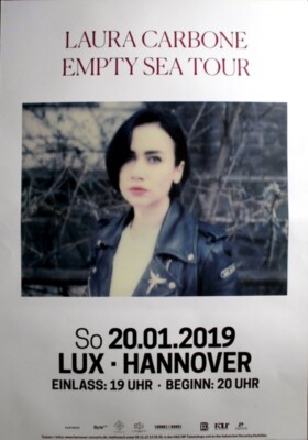 LAURA CARBONE - 2019 - In Concert - Empty Sea Tour - Poster - Hannover