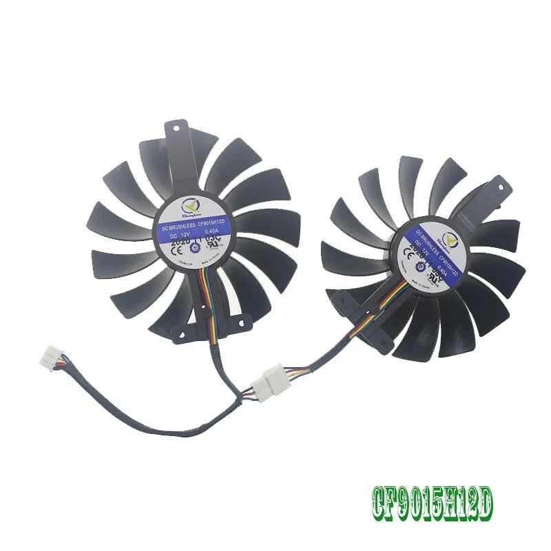 Ventilador de gráficos 85MM CF9015H12D DC12V 0.40A 4 pines para Lenovo GeForce RTX 3070... Foto 2 de 2
