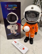 Rossetta Astronaut Galaxy Projector, Star Projector for Bedroom, LED Orange