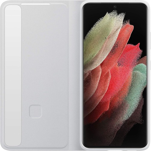 Samsung S View Flip cover for Galaxy S21 Ultra 5G | Color: light gray. - Picture 3 of 4