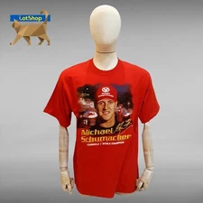 Michael Schumacher Formula 1 Racing Tour 2000 Ferrari F1 Vintage Tee T-Shirt L