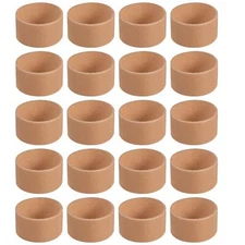 20pcs Craft Rolls Round Brown Cardboard Tubes for DIY Projects Paper Tubes fo...