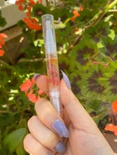 1PC Stardust Glitter Floral Handmade Cuticle Oils Vitamin E, Coconut Oil, LEMON