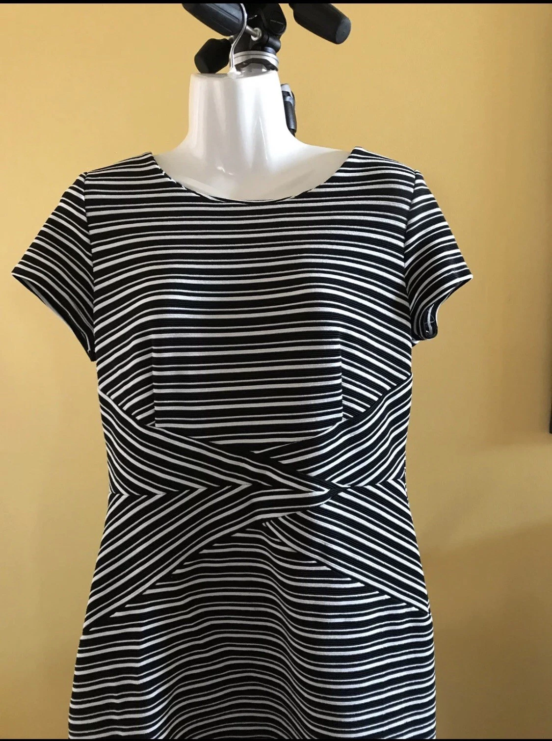 Abito ALYX taglia 10 nero e bianco a righe bodycon