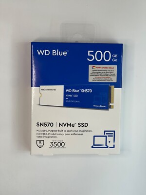 BRAND NEW!!!  WDS500G3B0C Western Digital SN570 500GB M.2 2280 Internal SSD